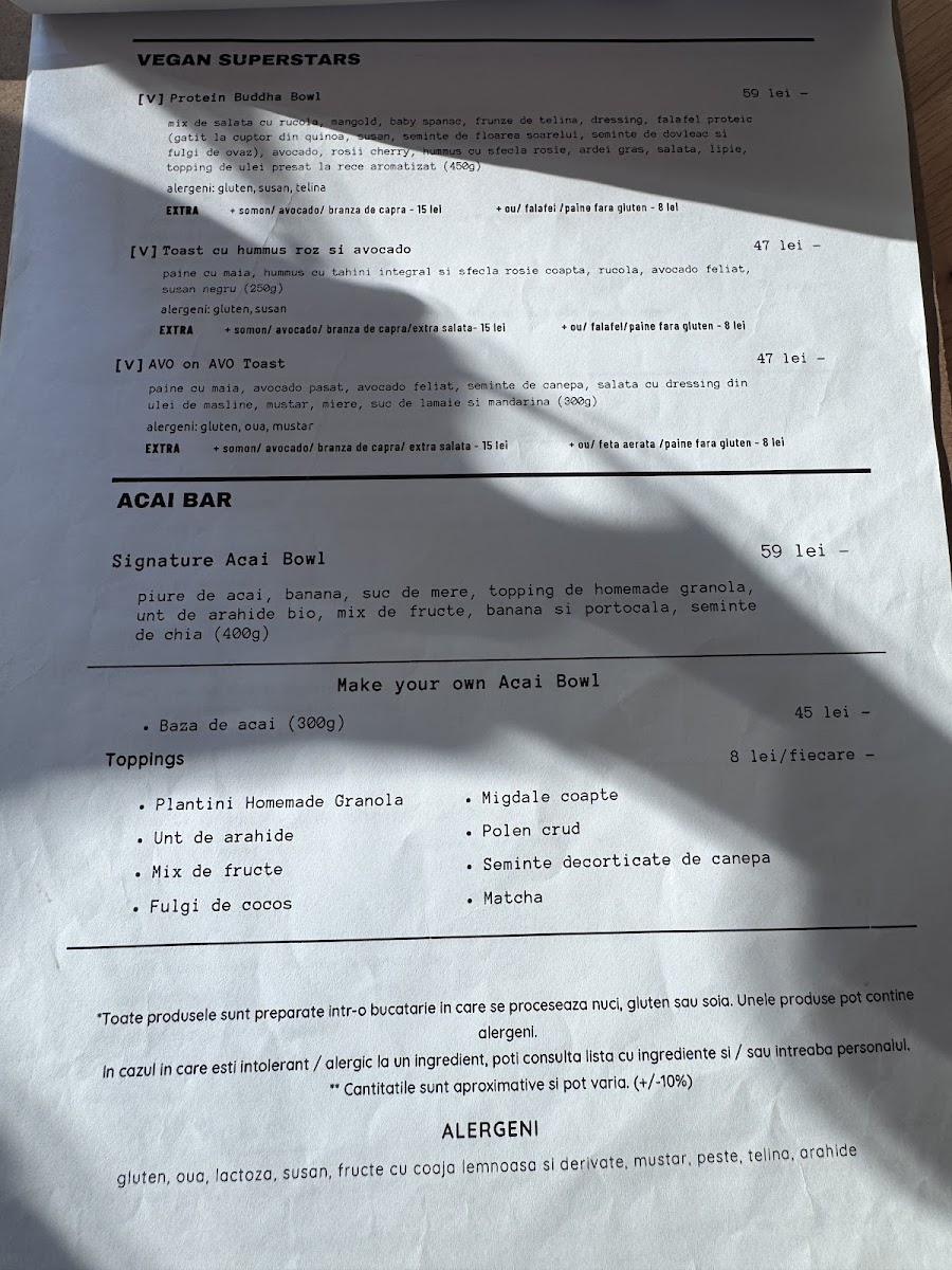 Menu Plantini One Herastrau Plaza-3